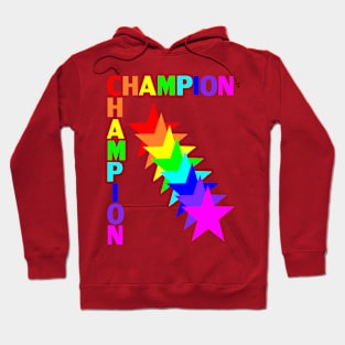 CHAMPION rainbow Stars Hoodie